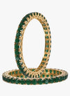 Green Stone Bangles