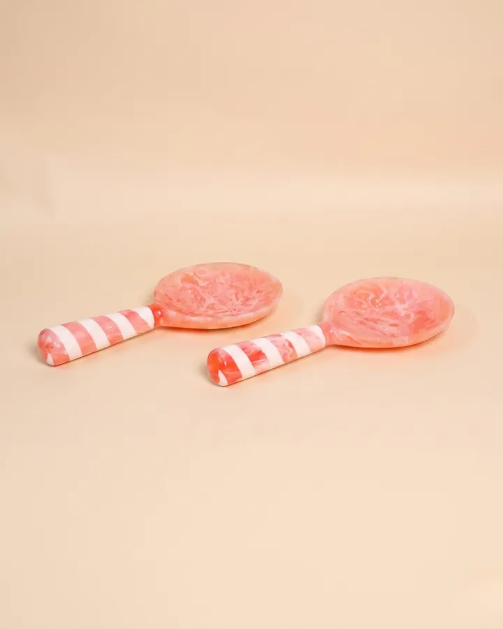 Pink Swirl & Striped Scoops