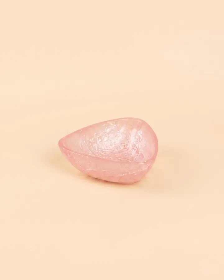 Rose Quartz Pink Teardrop Resin Trinket Dish