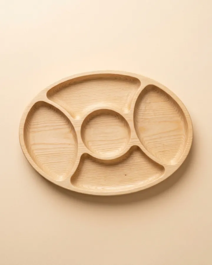 Round 5-Section Platter