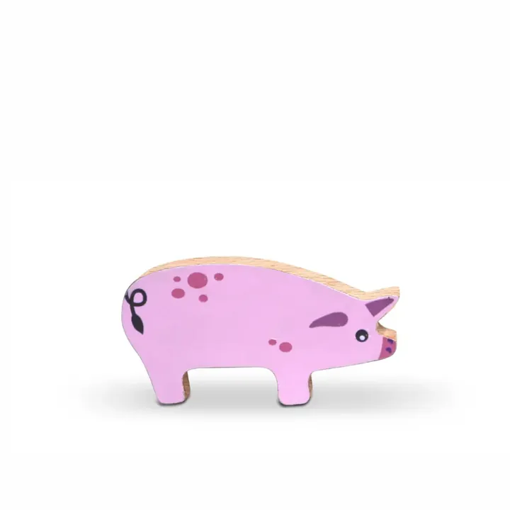 Pig – Wooden Farm Animal