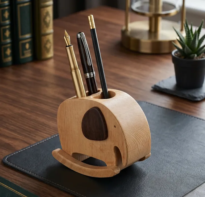 Rocking Elephant Pen Stand