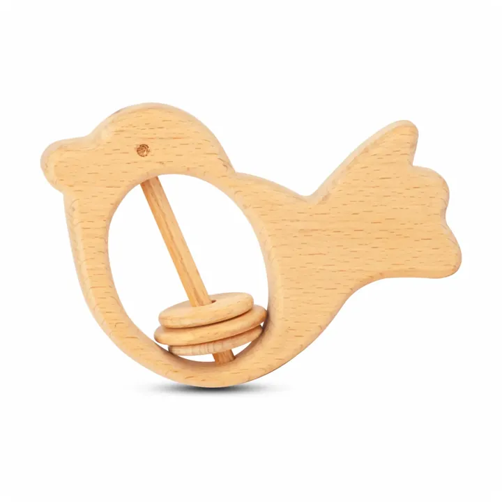 Wooden Baby Rattle – Bird