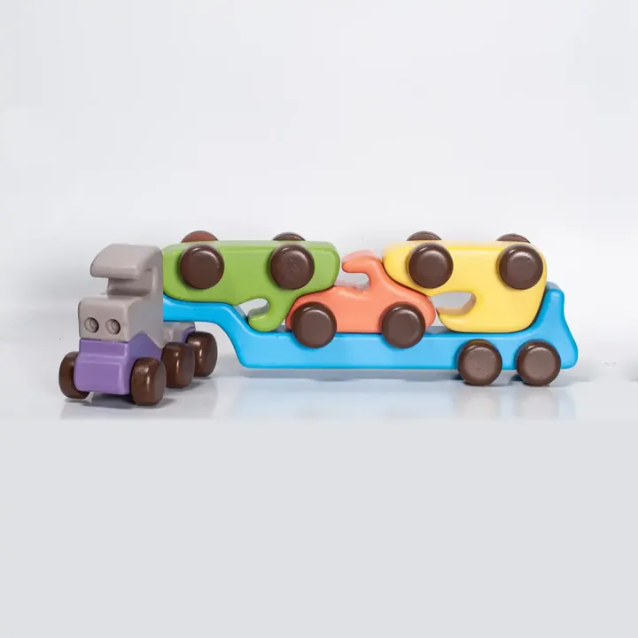 Wooden Carrier Truck Toy with Cars