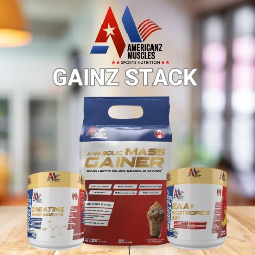 Americanz Muscles Gainz Stack | Pack of 3 (Stack)