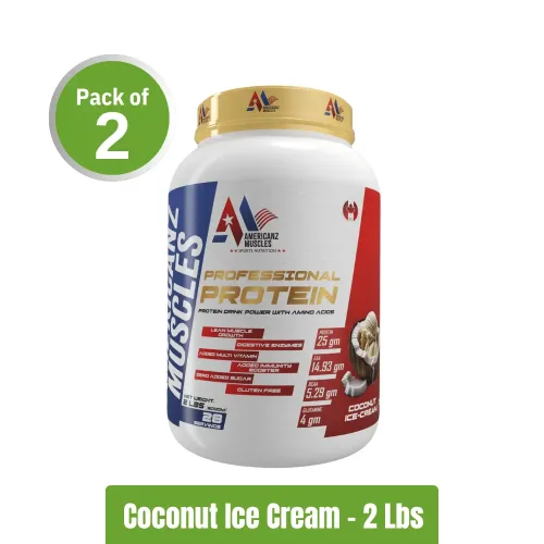 Americanz Muscles Professional Protein | Pack of 2 (2Lbs + 2Lbs)