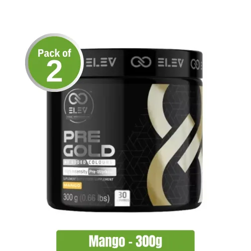 ELEV Pre Gold Pre-Workout – Pack of 2 (300g+300g)