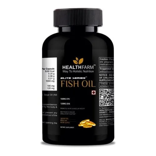 HealthFarm Fish Oil 1000mg -100 Caps (Expiry-01-April-2021)