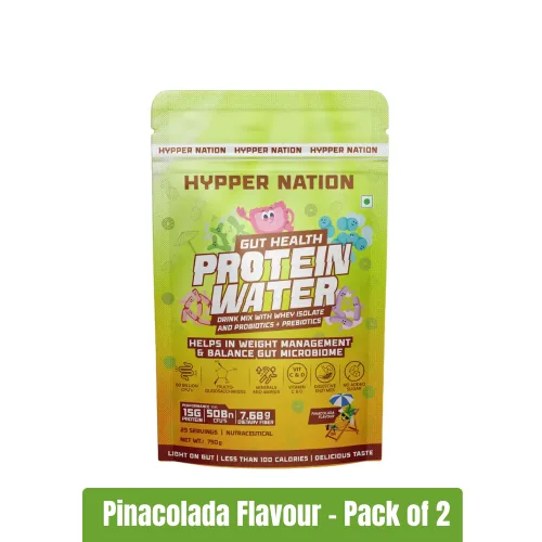 Hypper Nation Gut Health Protein Water | Pack of 2 (750g+750g)