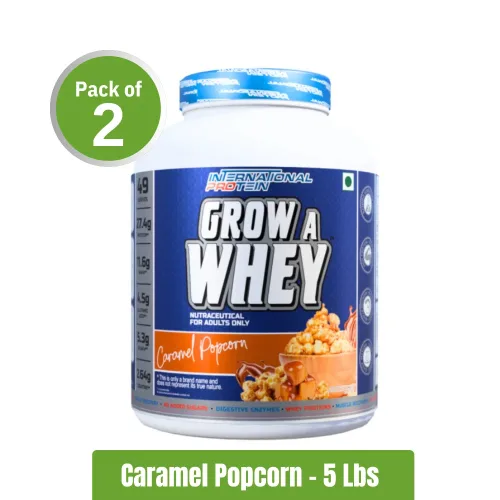 International Protein Grow a Whey | Pack of 2 (5Lbs+5Lbs)