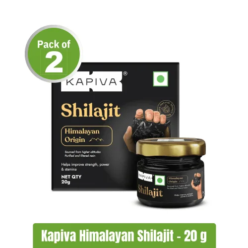 Kapiva Himalayan Shilajit | Pack of 2 (20g+20g)