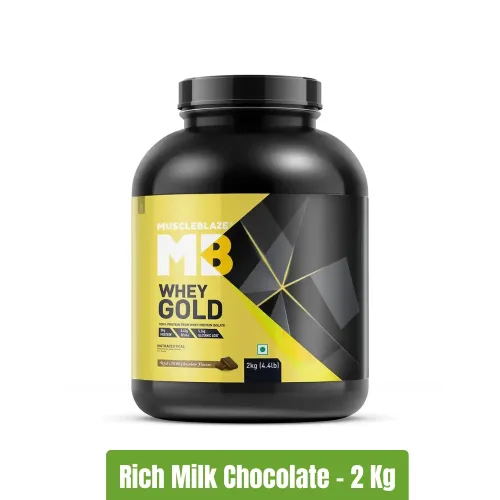 MuscleBlaze Whey Gold 100% Whey Protein Isolate | 2 Kg