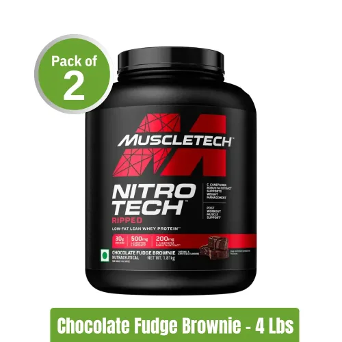 Muscletech NitroTech Ripped | Pack of 2 (4lbs+4lbs)