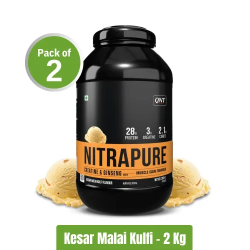 QNT Nitrapure Whey Protein | Pack of 2 (2Kg+2Kg)