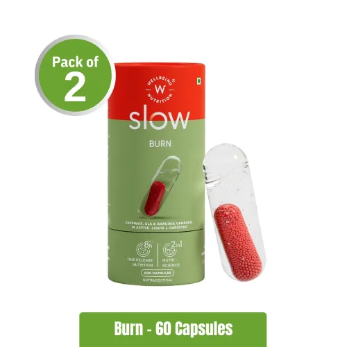 Wellbeing Nutrition Slow Burn | Pack of 2 (60+60 Capsules)