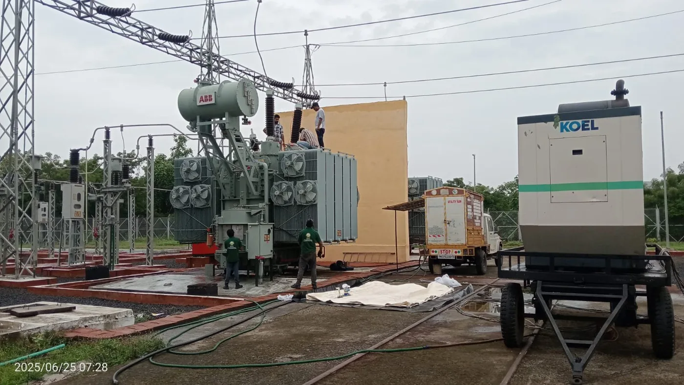 Overhauling GT transformer · 63 MVA