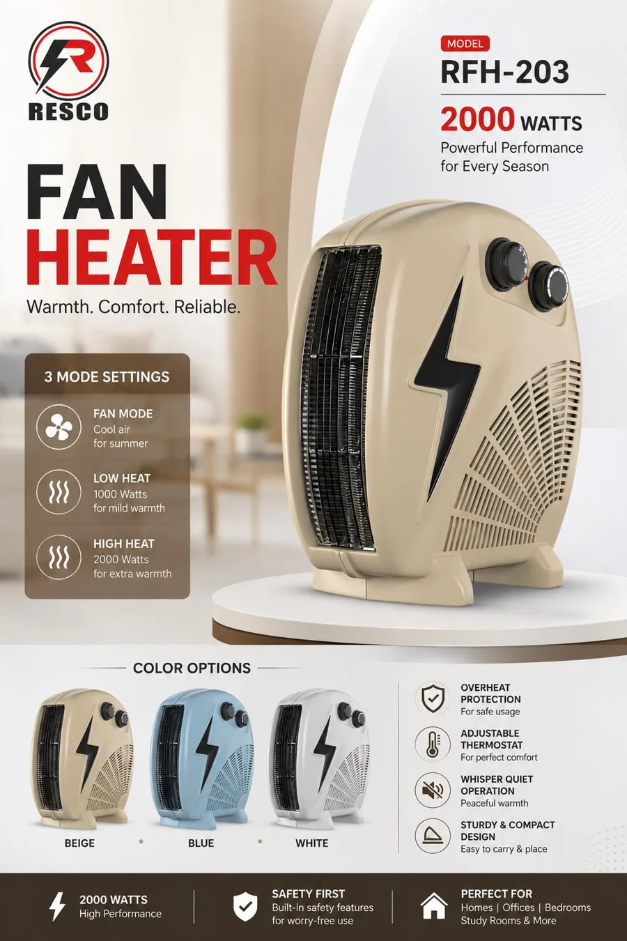 RFH-203 fan heater