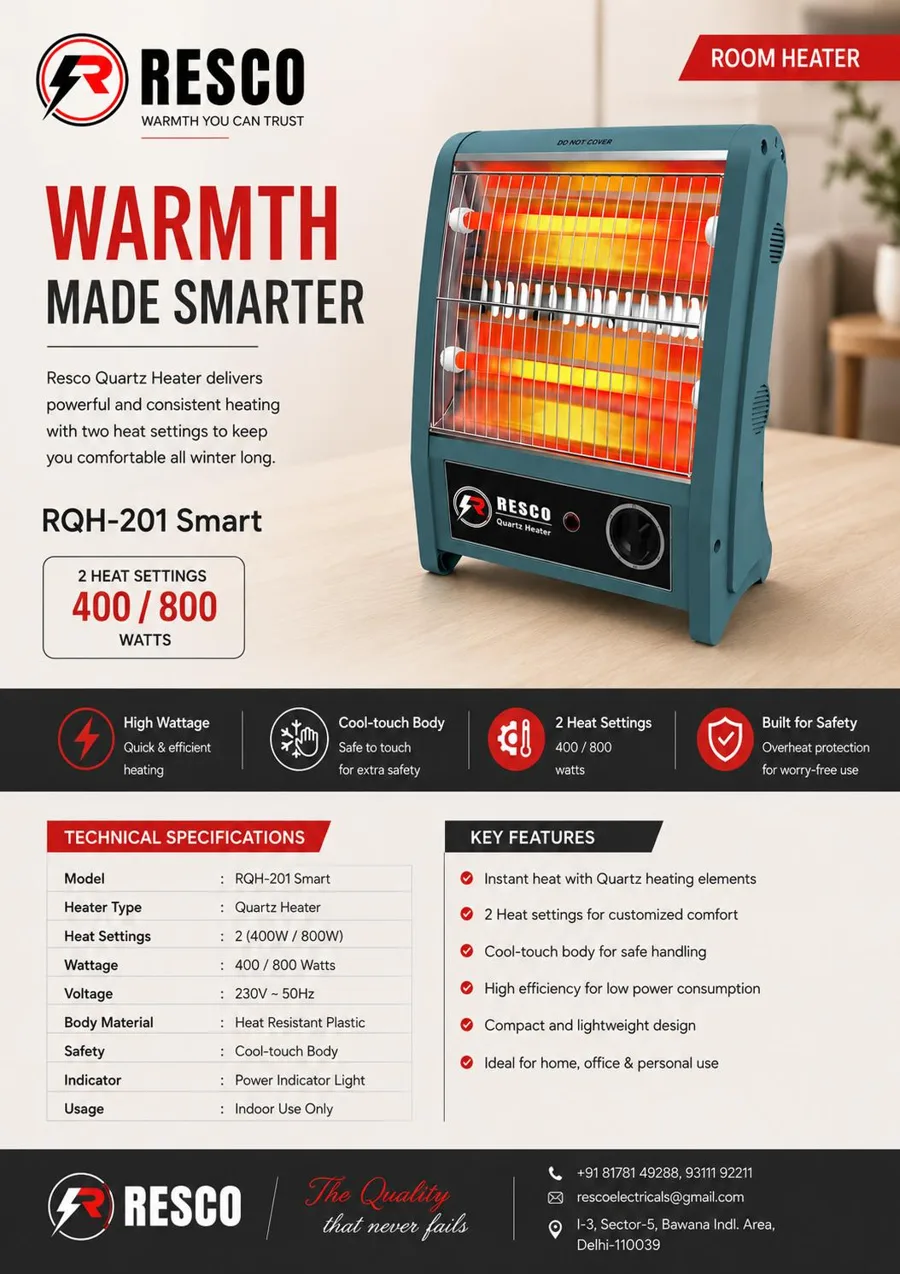 RQH-201 Smart quartz heater