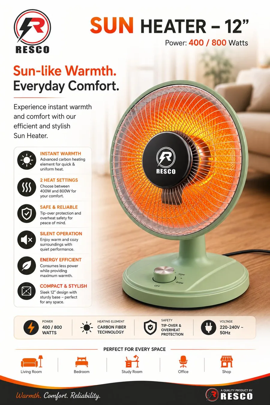 Sun Heater 12″