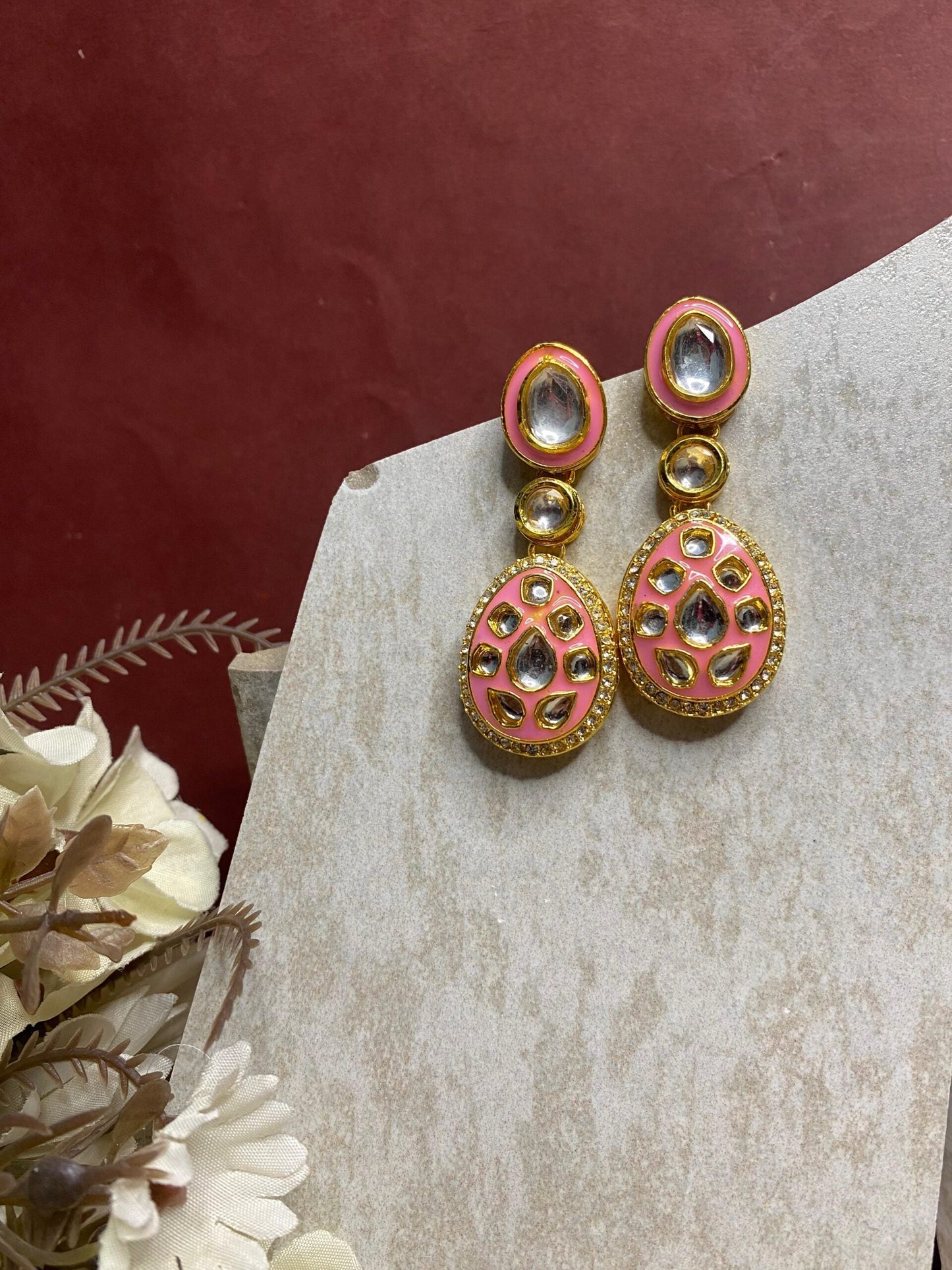 Pink Prism Earrings