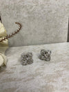 Silver Bloom Stud Earrings