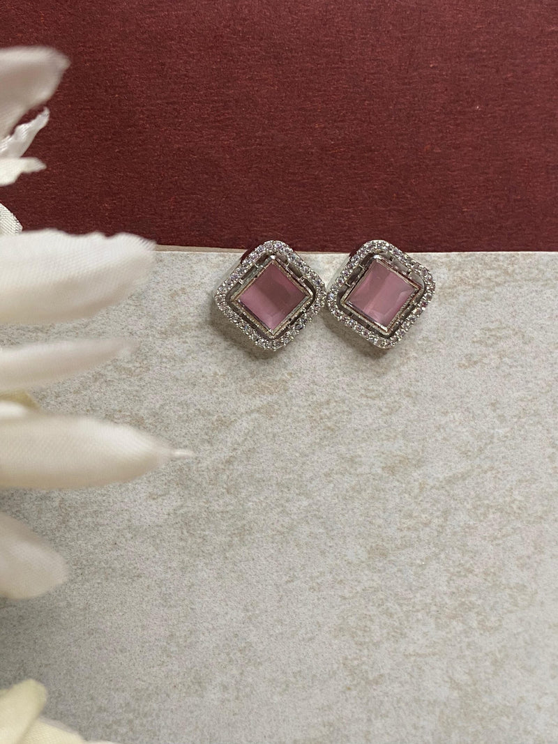 Blush Gem Studs
