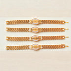 Rakhi Bracelet For Brother Metal Chain Style Rakhi With Mixed Designs (1 Pc)